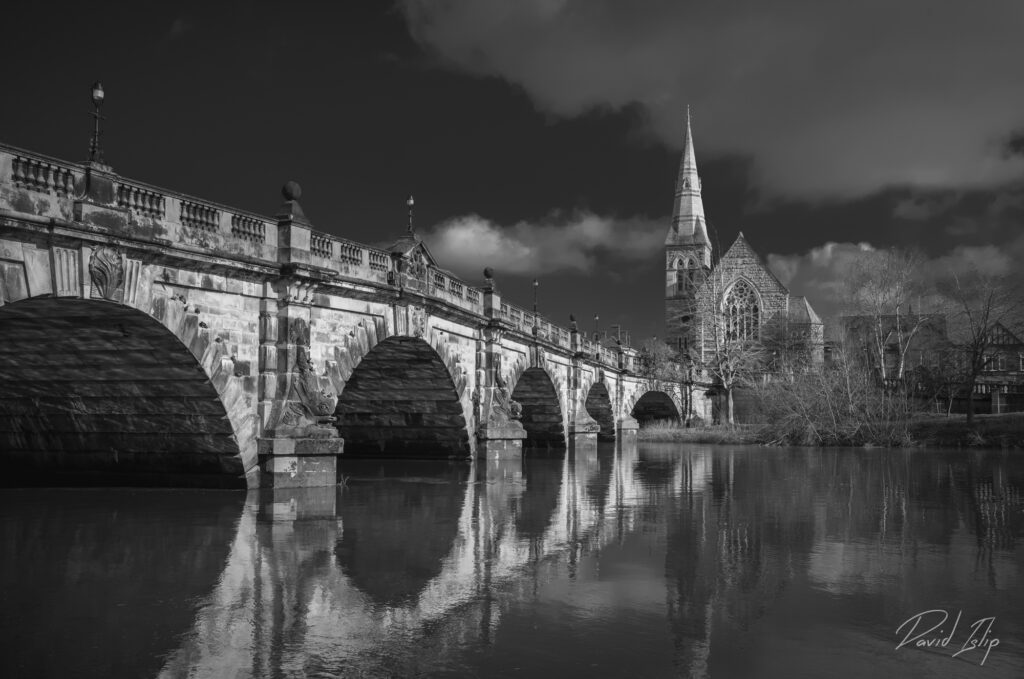 The English Bridge, Shrewsbury, Shropshire, England