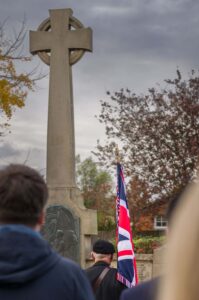 Union flag, old soldier